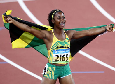 女子100米牙买加包揽前三 弗雷泽10秒78夺冠